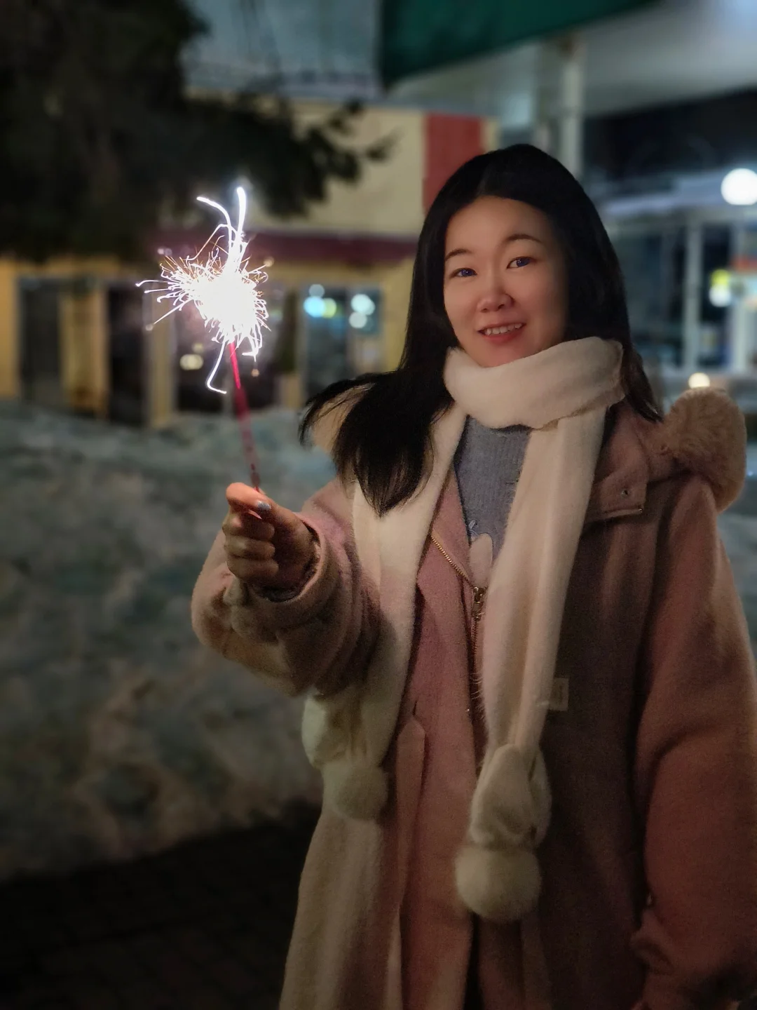 在上海没放的烟花 在青森放上了🎉