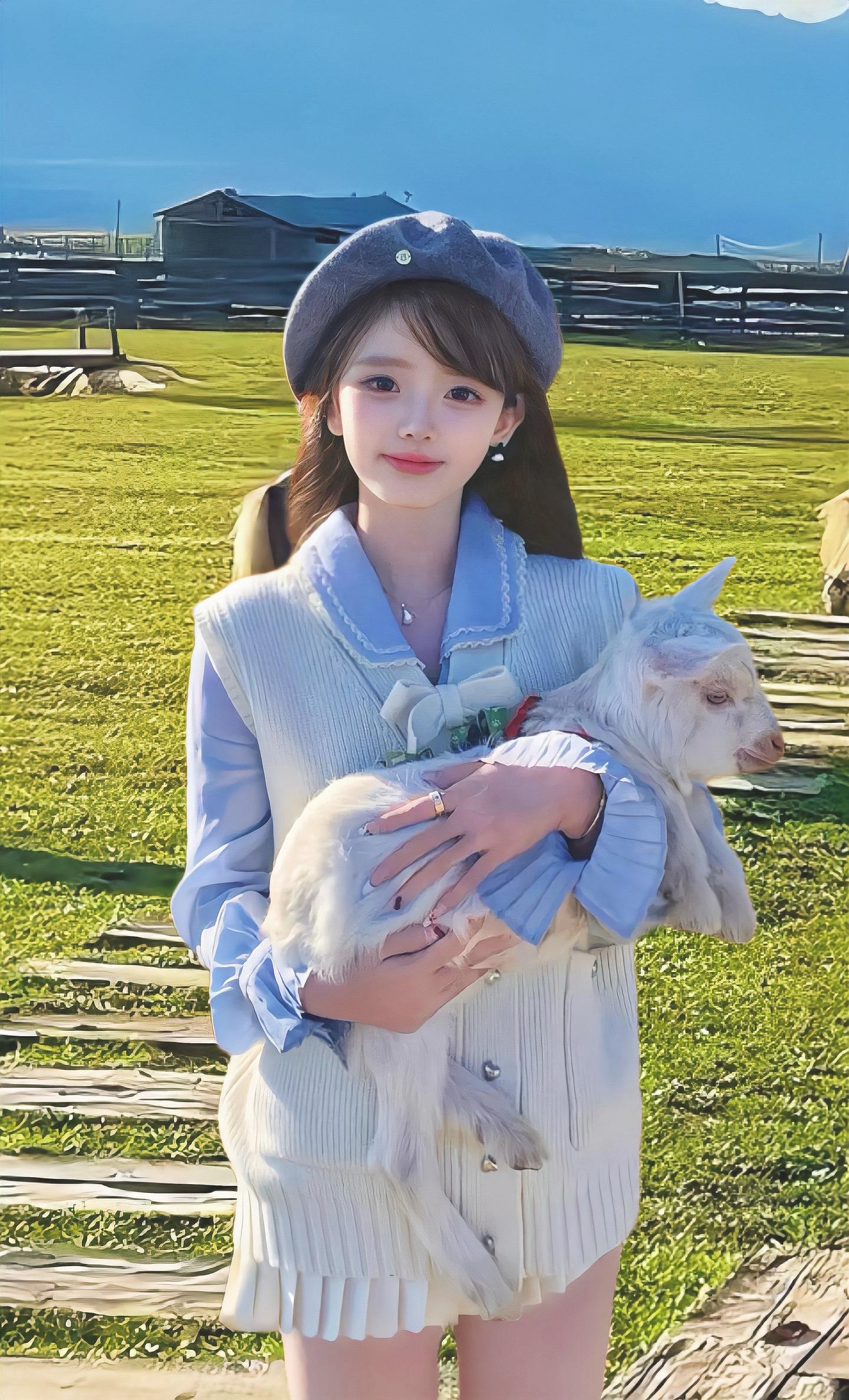 韩系初冬，邂逅清新少女梦。蓝调衬衫，似澄澈晴空般纯净，温柔包裹着身躯...