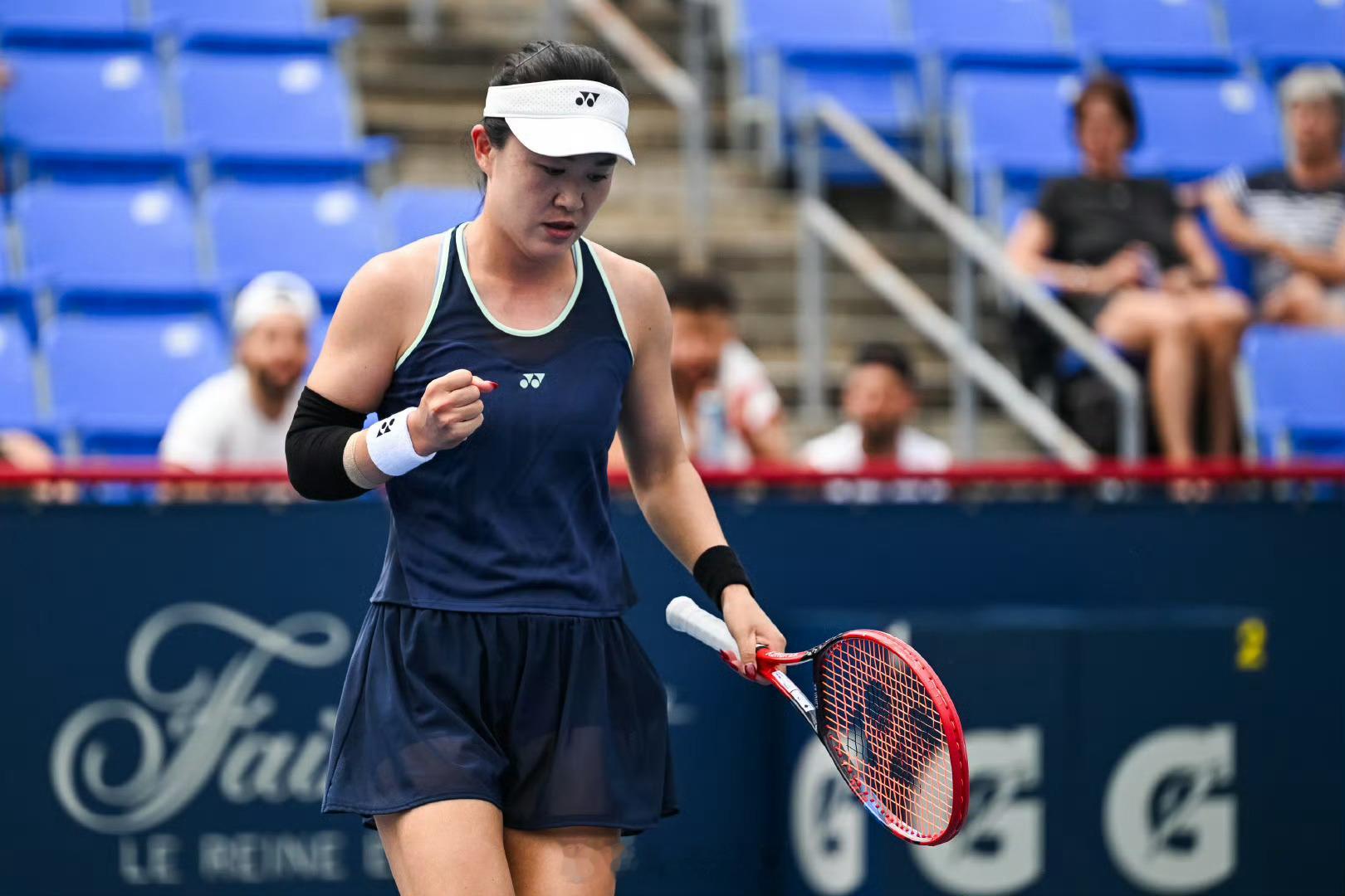 朱琳首进1000赛16强朱琳晋级蒙特利尔赛16强 蒙特利尔WTA1000第三轮朱