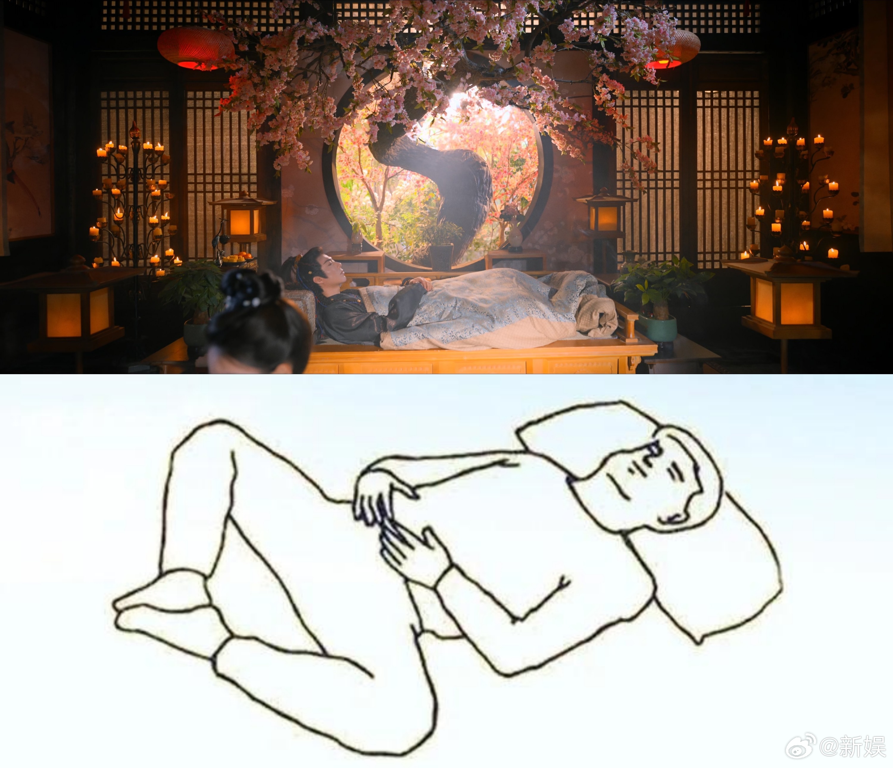 #珠帘玉幕的床放不下刘宇宁的腿#列文虎克们又在用显微镜看剧燕子京受伤归来躺平那一