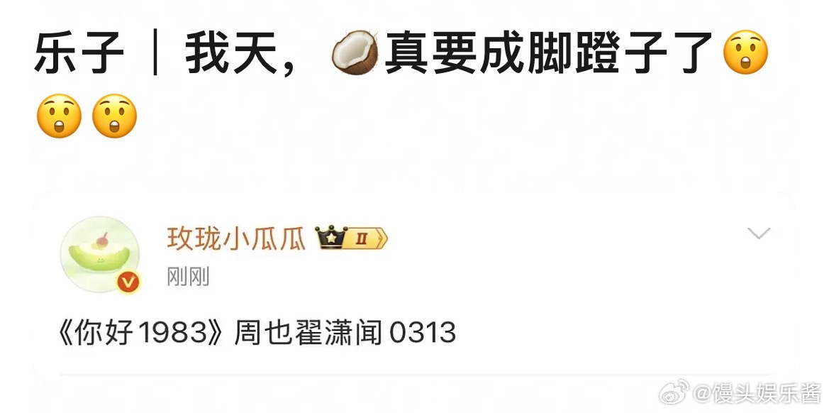 周也《你好1983》3月13播，这不是预制炮灰吗 