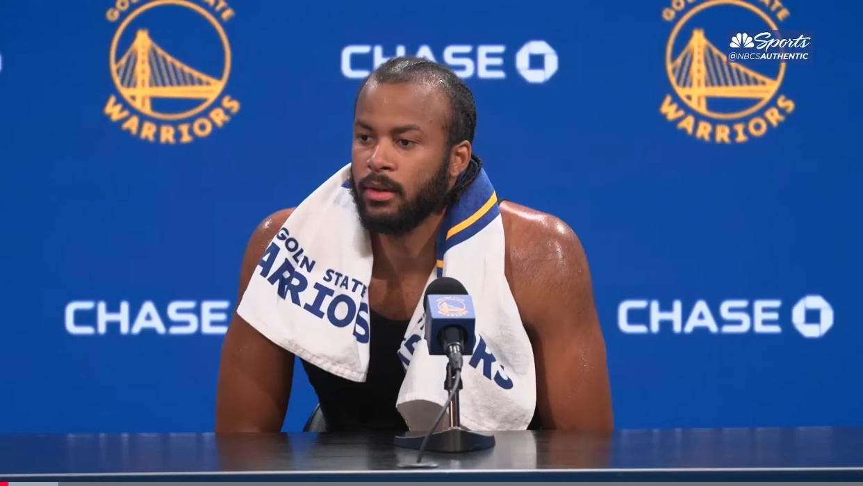 今日周一（当地时间），勇士训练后采访，穆迪训练后采访片段1、摩西，你如何评价你们