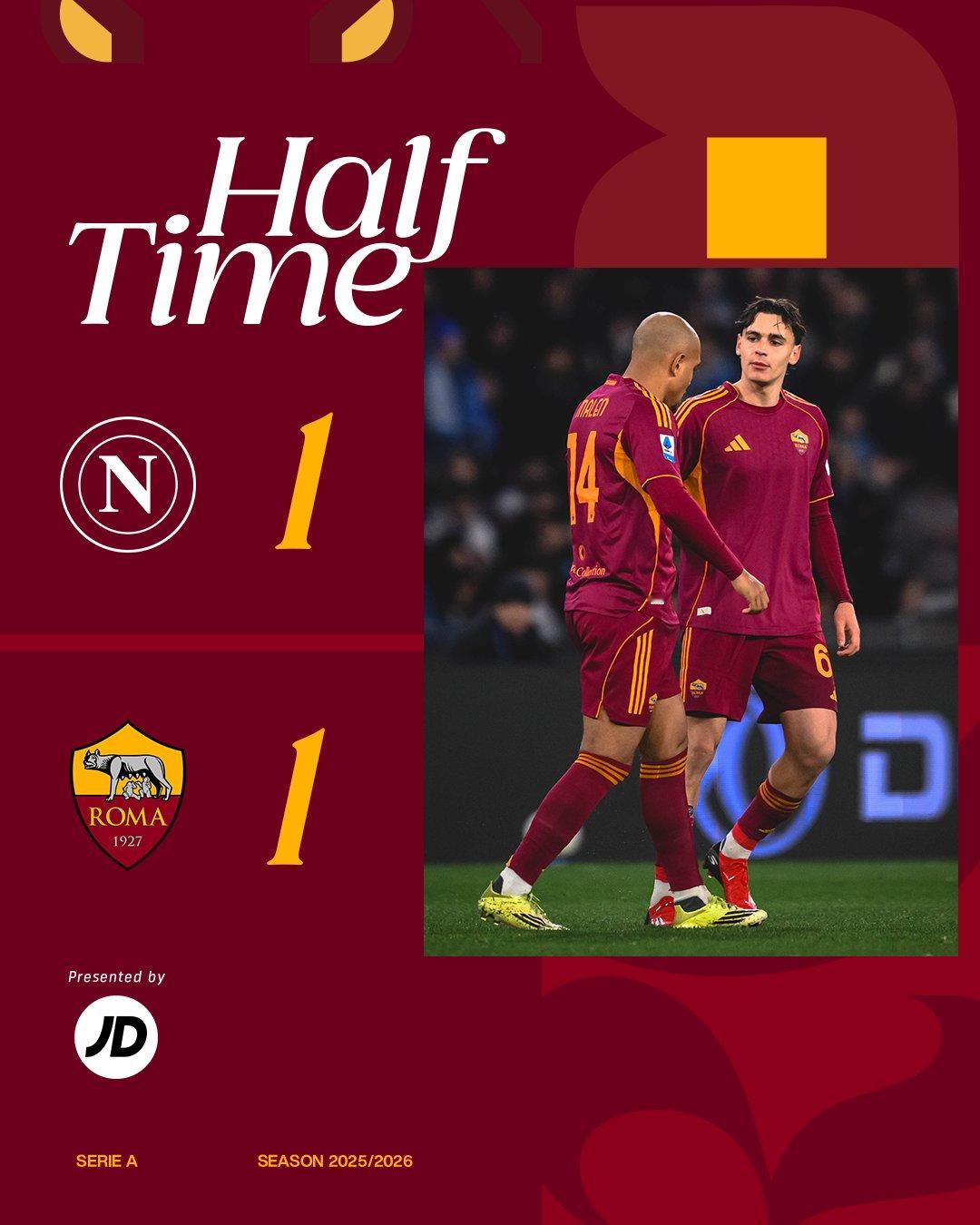 上半场在战术层面其实完胜了，马伦用速度和灵活性搞定了拉赫马尼，那不勒斯一直在找霍