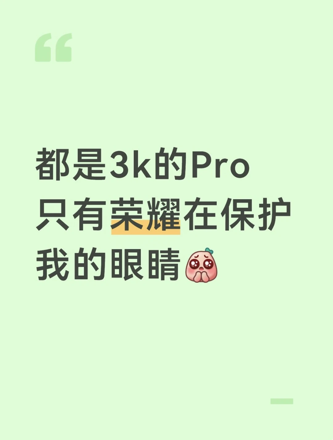 同价位Pro没有打得过荣耀的吧