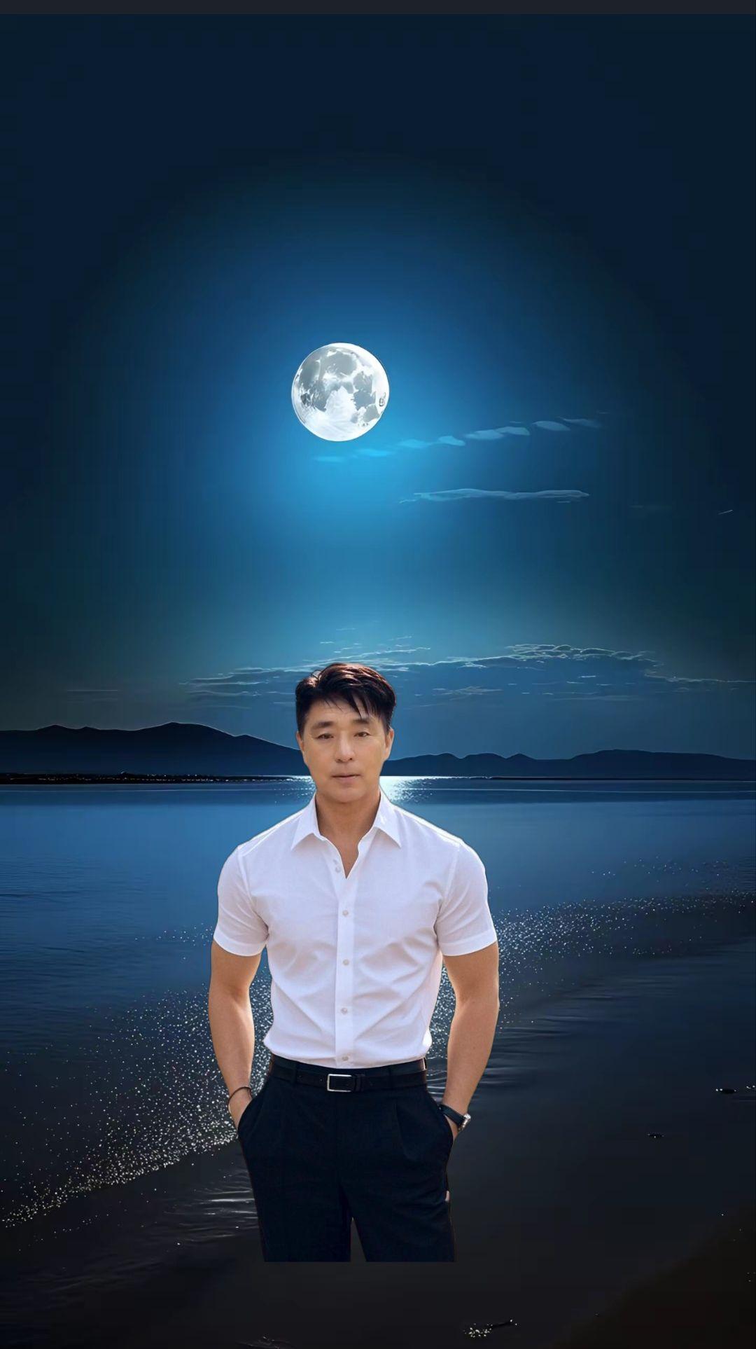 今晚海边的月光真美啊🌙，你又在和谁一起和谁约会一一
2海边月夜美景