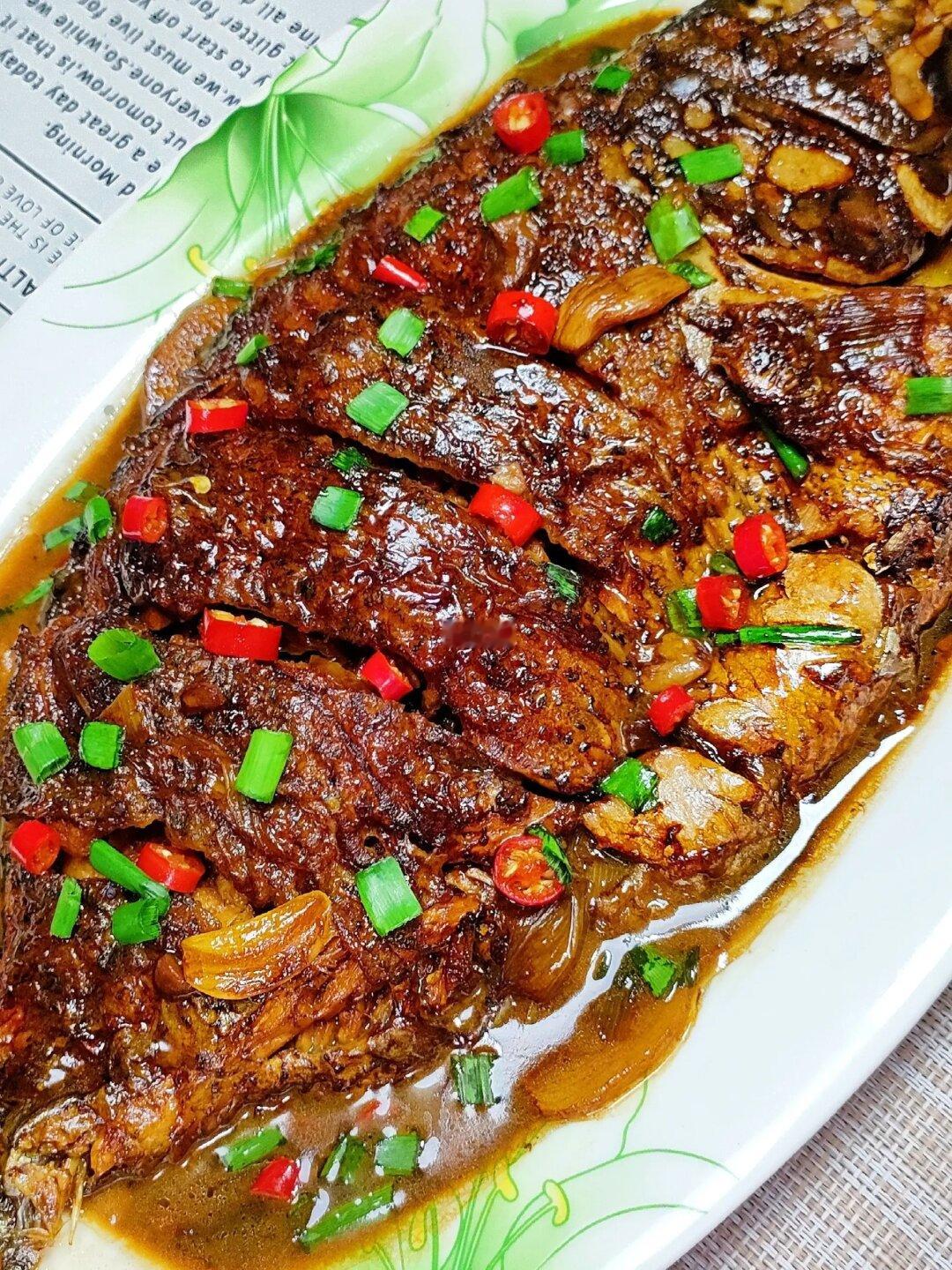 比饭店还好吃的红烧罗非鱼，太绝了‼️