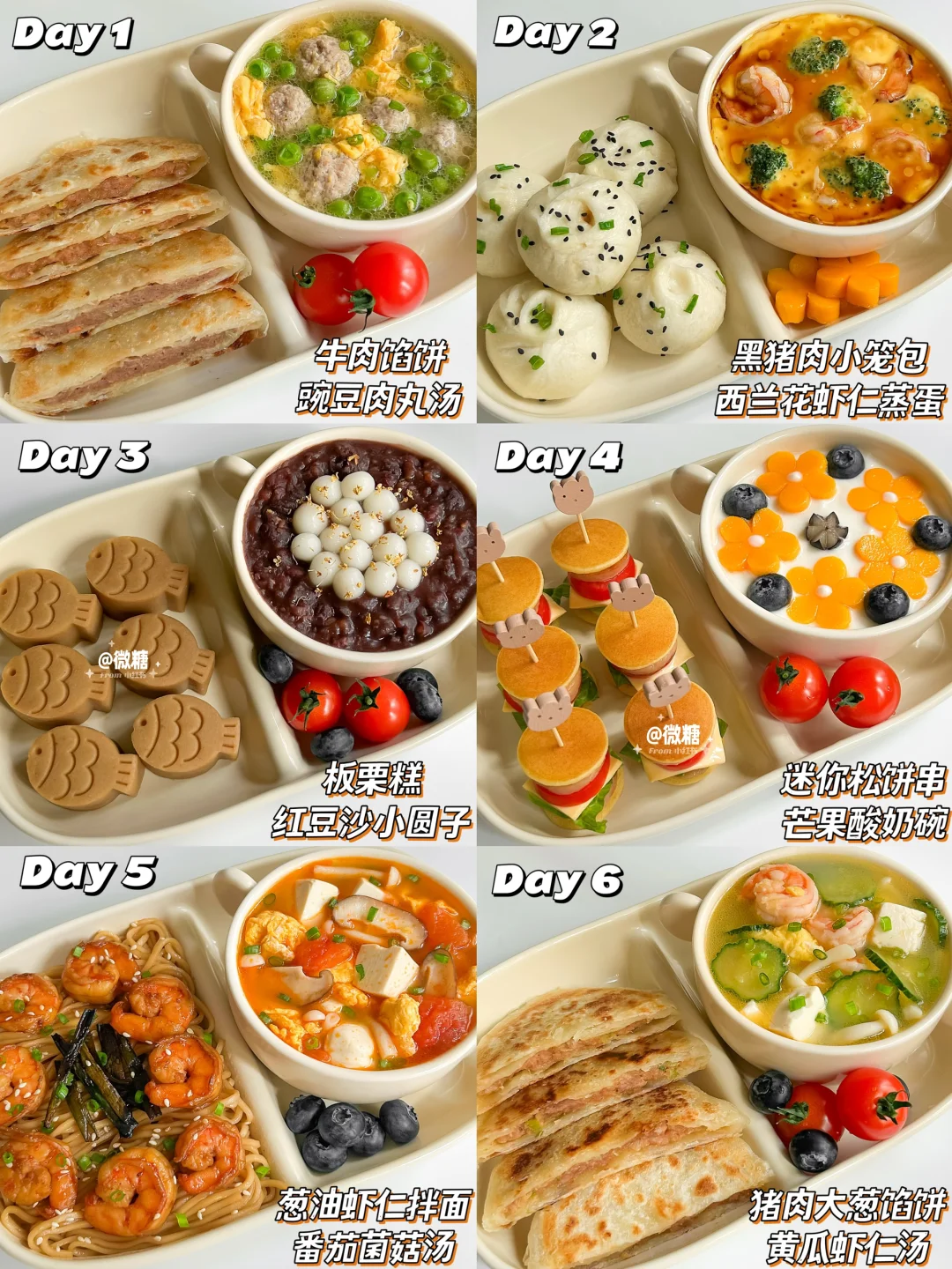 小朋友开学元气早餐‼️一周营养不重样☀️