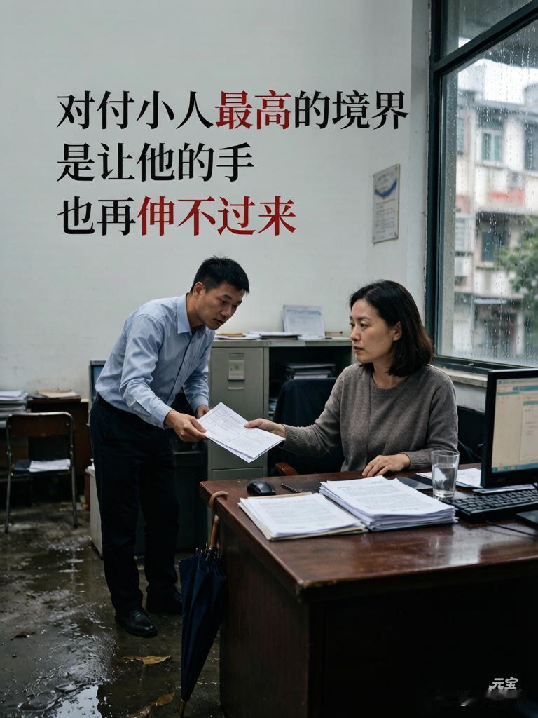 《道德经》：对付小人最高的境界，不是翻脸，而是让他的手再也伸不过来

陈姐在一家