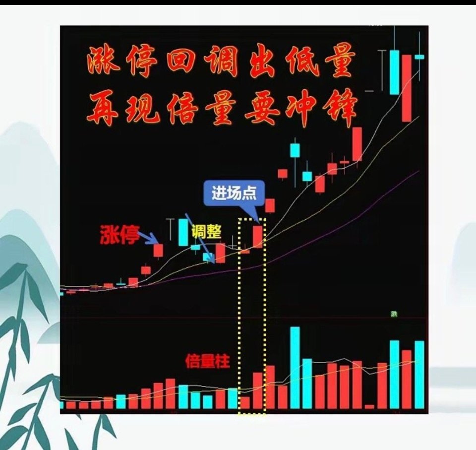 6种涨停模型，共参考学习！第1种：涨停回调出低量，再现倍量要冲锋；第2种：涨停美