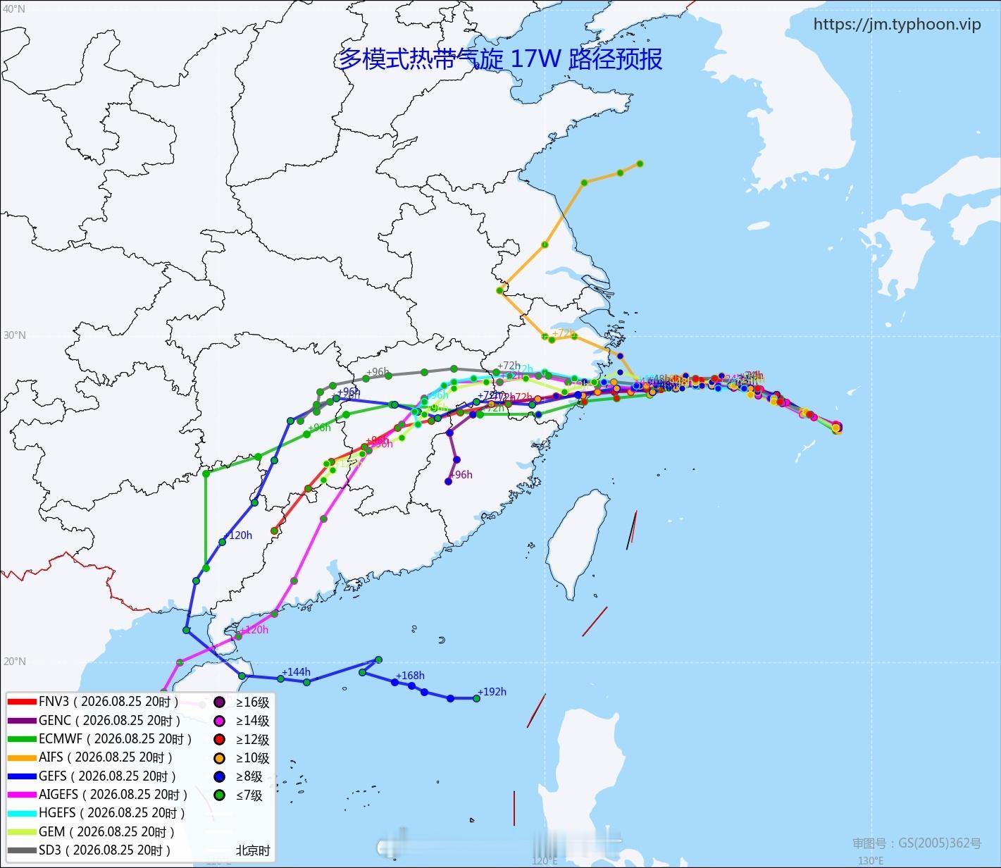 台风沙德尔 登陆地概率：浙江＞福建，浙江很有可能会遭遇台风三连击！最大概率区间为