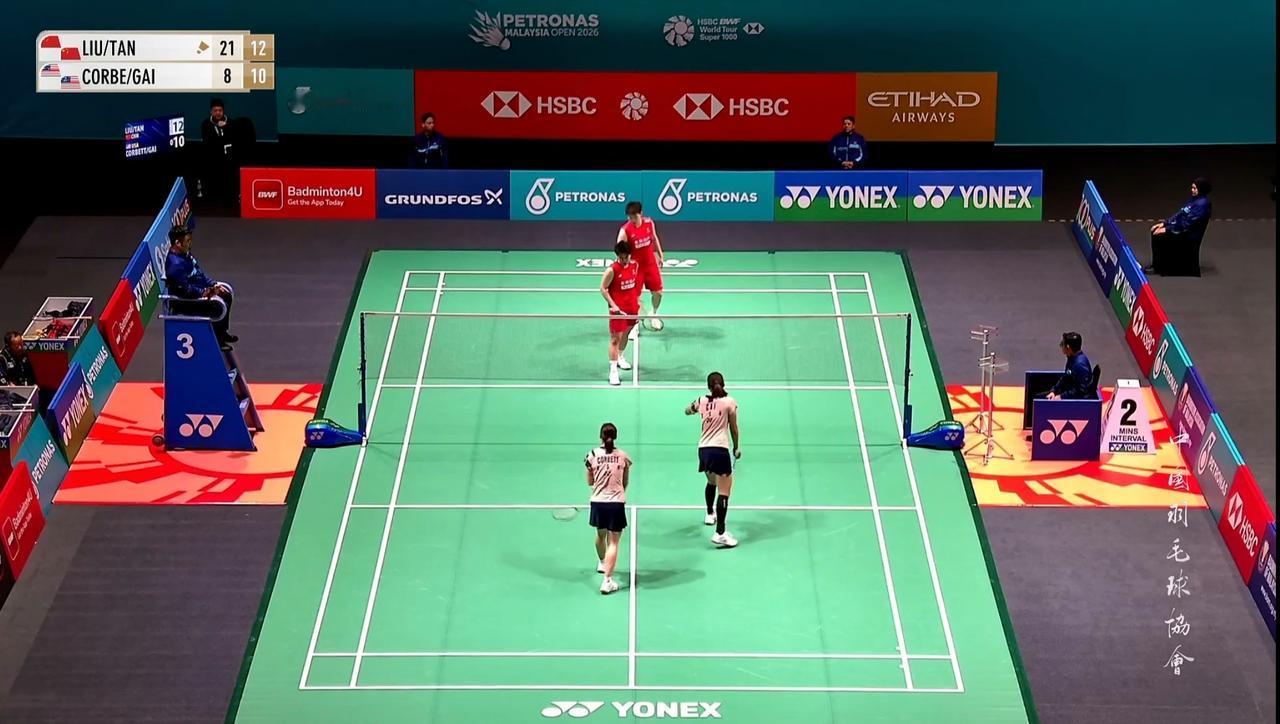 刘圣书/谭宁直落两局完胜对手晋级下一轮

2026年马来西亚羽毛球公开赛首轮
