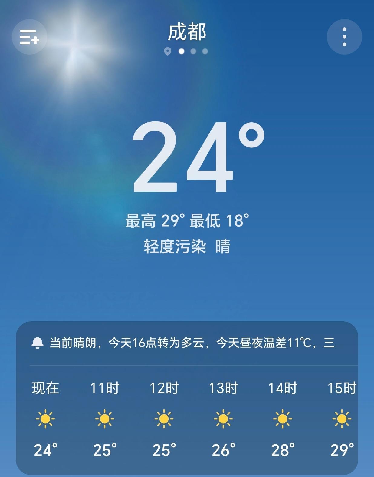 【早安成都】今天是5月5日，星期二，农历三月十九，成都晴，18-29°C。立夏 