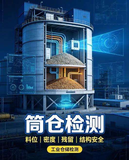 筒仓结构安全检测 筒仓检测机构 筒仓检测范围粮食钢板筒仓、粉料储料筒仓、粉煤灰筒