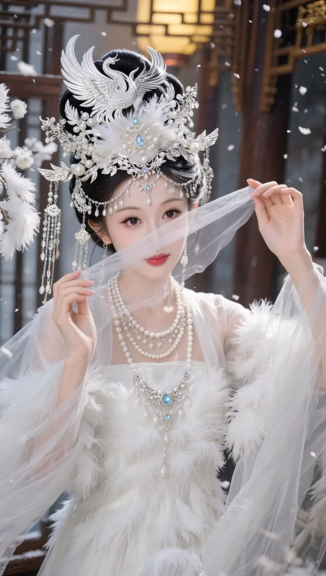 AI仙羽华贵写真 古风的完成度还得看脸 被汉服妆造惊艳到了 古装轻纱 ...