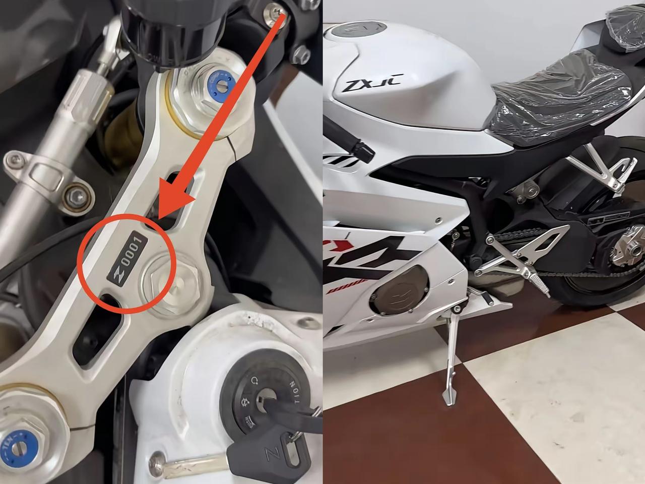 这位博主也太有眼光了，手握张雪机车001号，堪称国产机车收藏界的天花板！
入手一