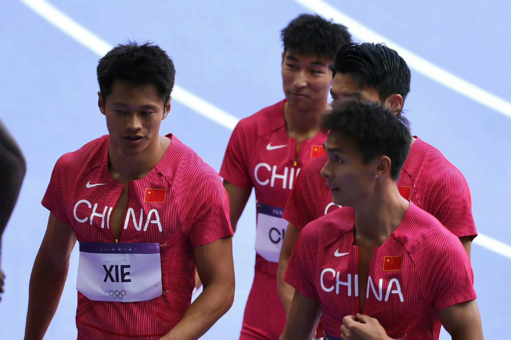 巴黎奥运会男子4x100接力闯入决赛！以38秒24小组第一名次晋级！！本次接力赛