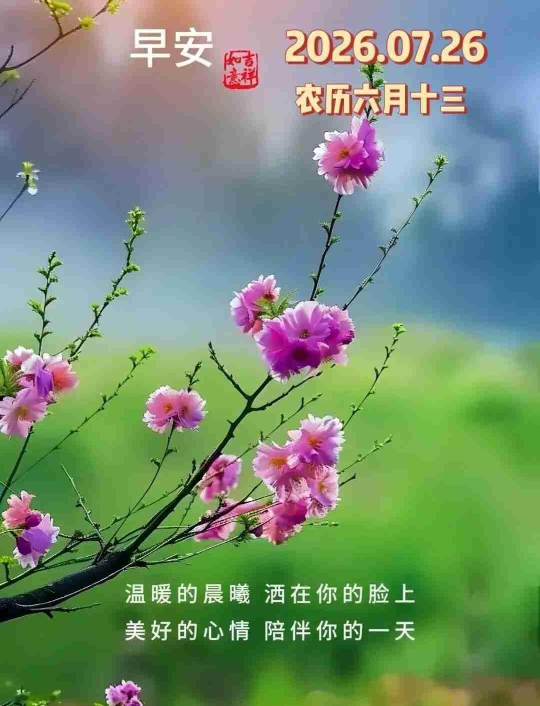 我的今日状态：😁轻松愉快
我这里的天气：🌤️多云