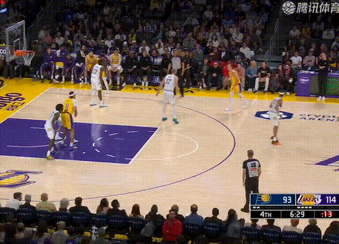 还把里夫斯的活给干了步行者vs湖人