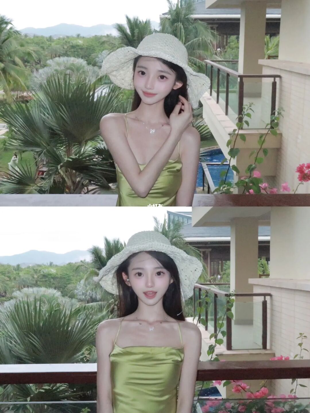 “她的脸红不是因为亚热带的气候，而是因为