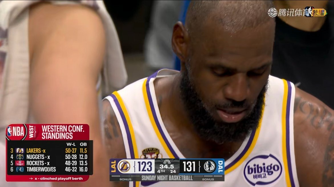 尽力了，这阵容湖人vs独行侠