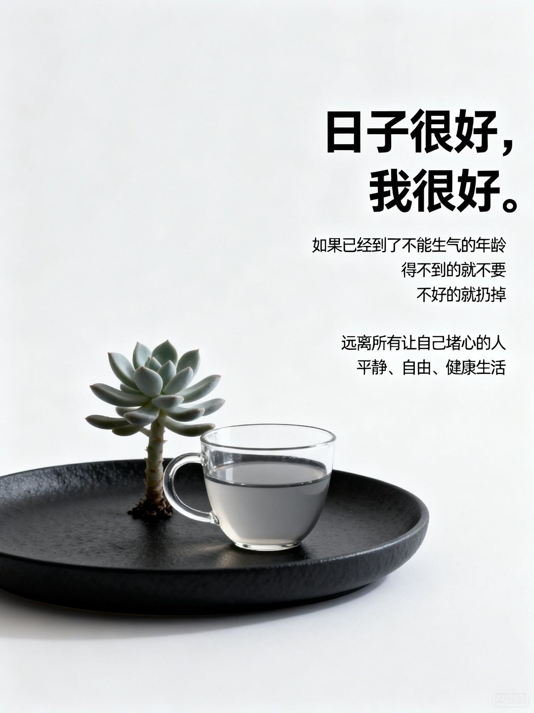 如果已经到了不能生气的年龄得不到的就不要，不好的就扔掉远离所有让自己堵心的人平静