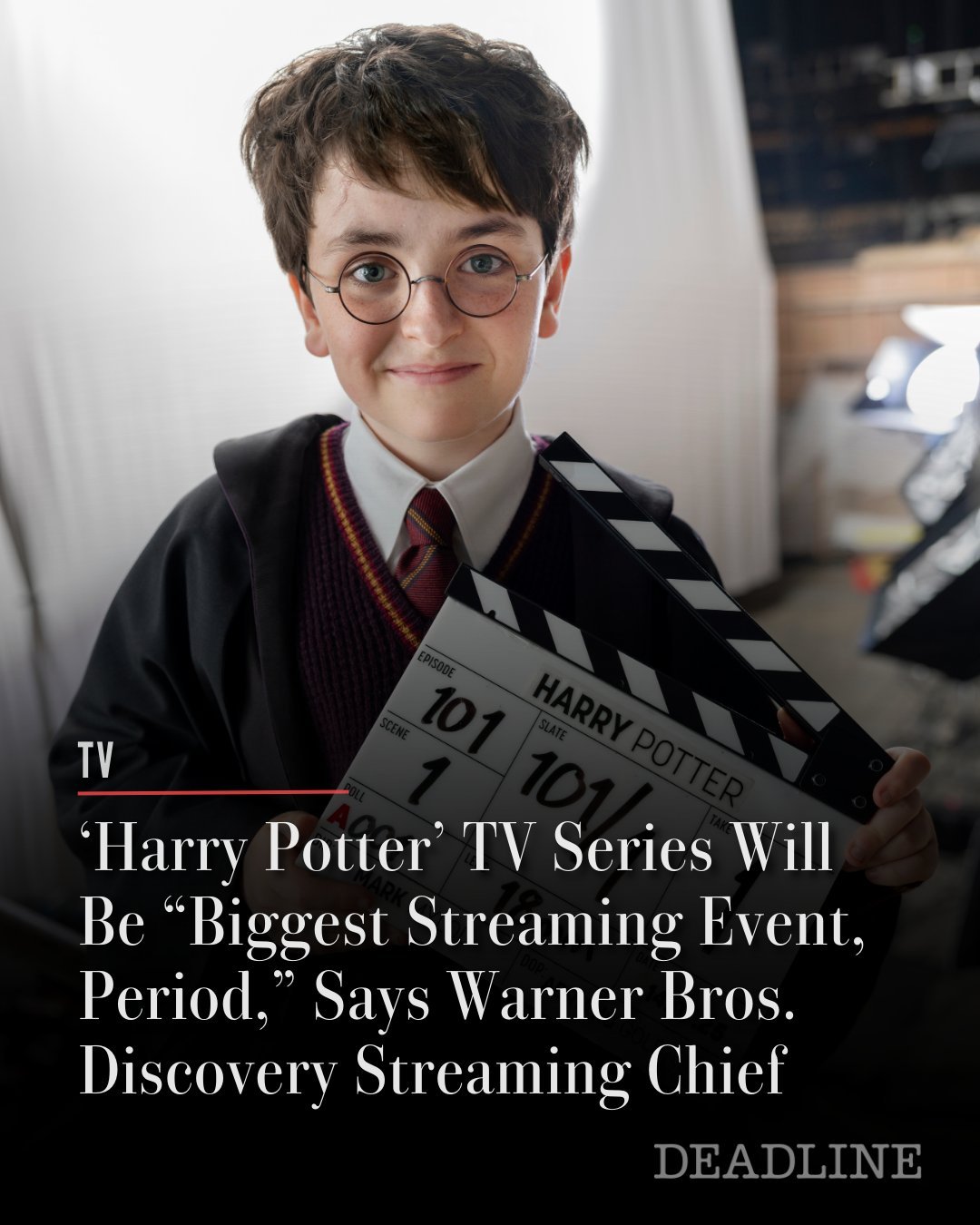 剧版哈利波特将成最大流媒体盛事‼️华纳兄弟探索公司流媒体主管今天在伦敦表示，剧版