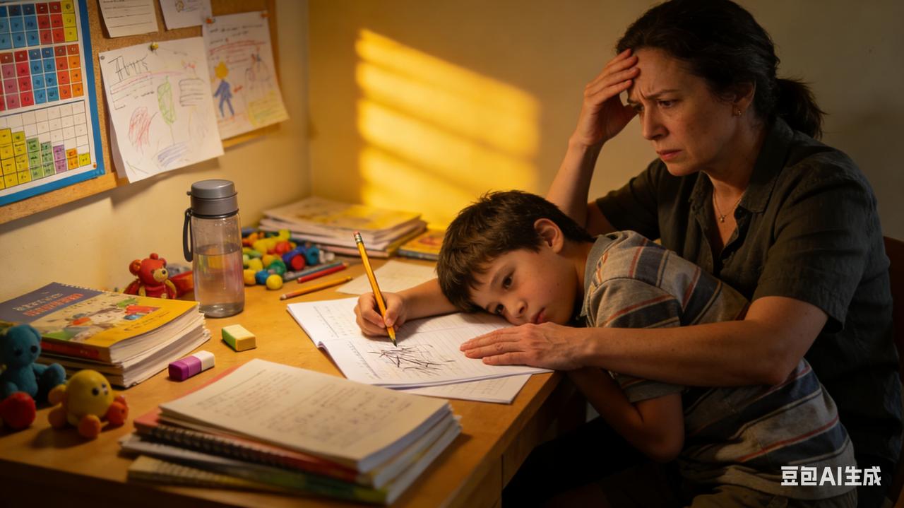 陪孩子写作业的家长有多难陪写作业的本质，是家长与孩子共同经历的"成长阵痛"。正如