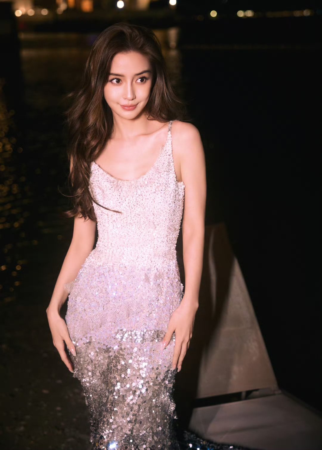 angelababy星辰为伴  angelababy36岁生日贺图  月光如纱，