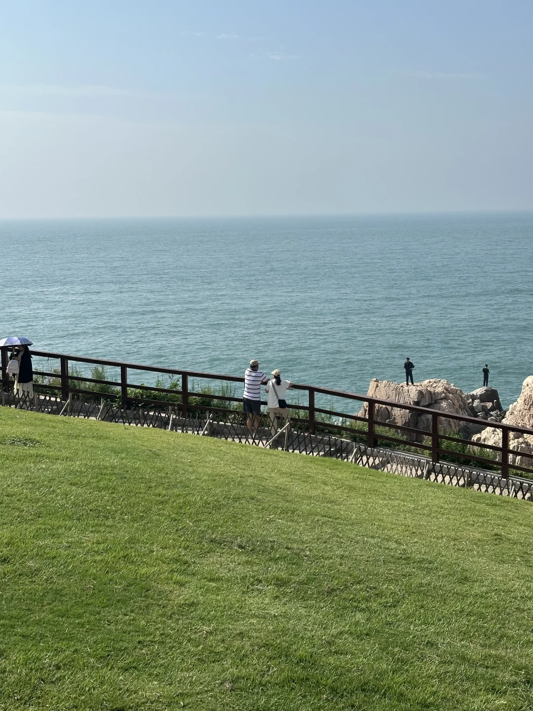 青岛10.1海边实况live分享🌊雾蒙蒙的天气