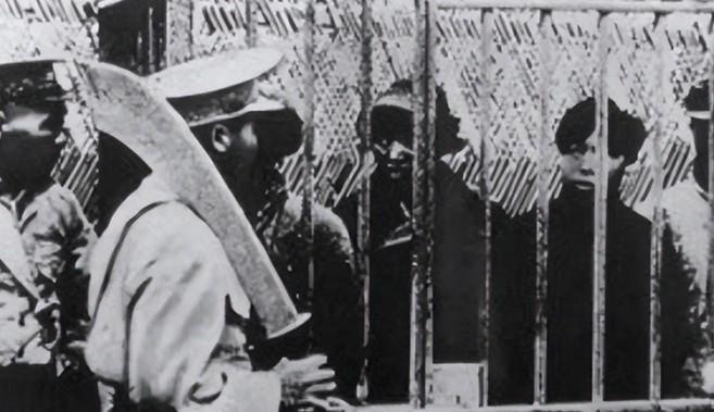 1948年，10多名地下党因越狱失败被拉去枪毙，走不动在途中被枪毙，仅有4人走到