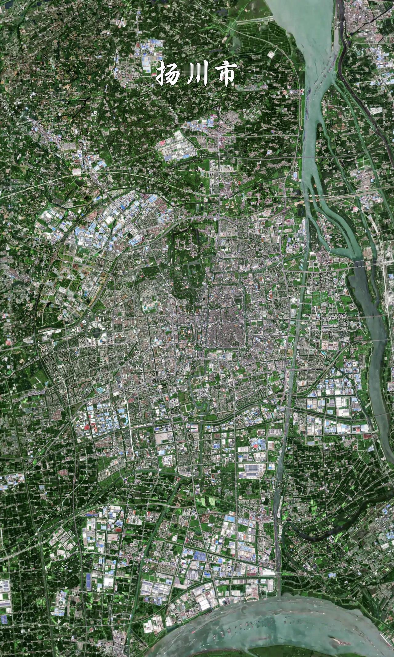 江苏省扬州市高清卫星图