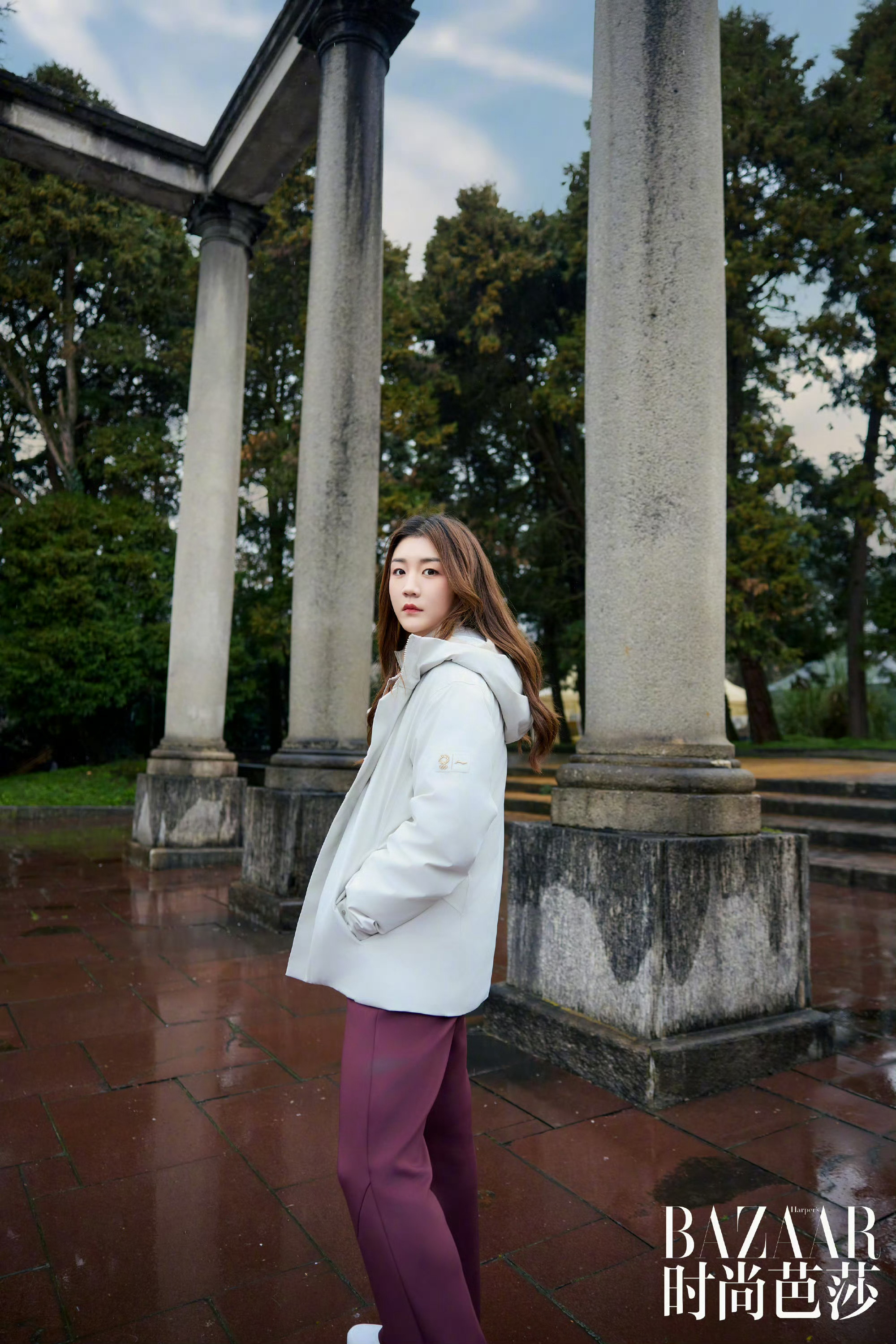 陈梦芭莎米兰冬奥梦之旅老婆真美 把李宁衣服穿出高级感