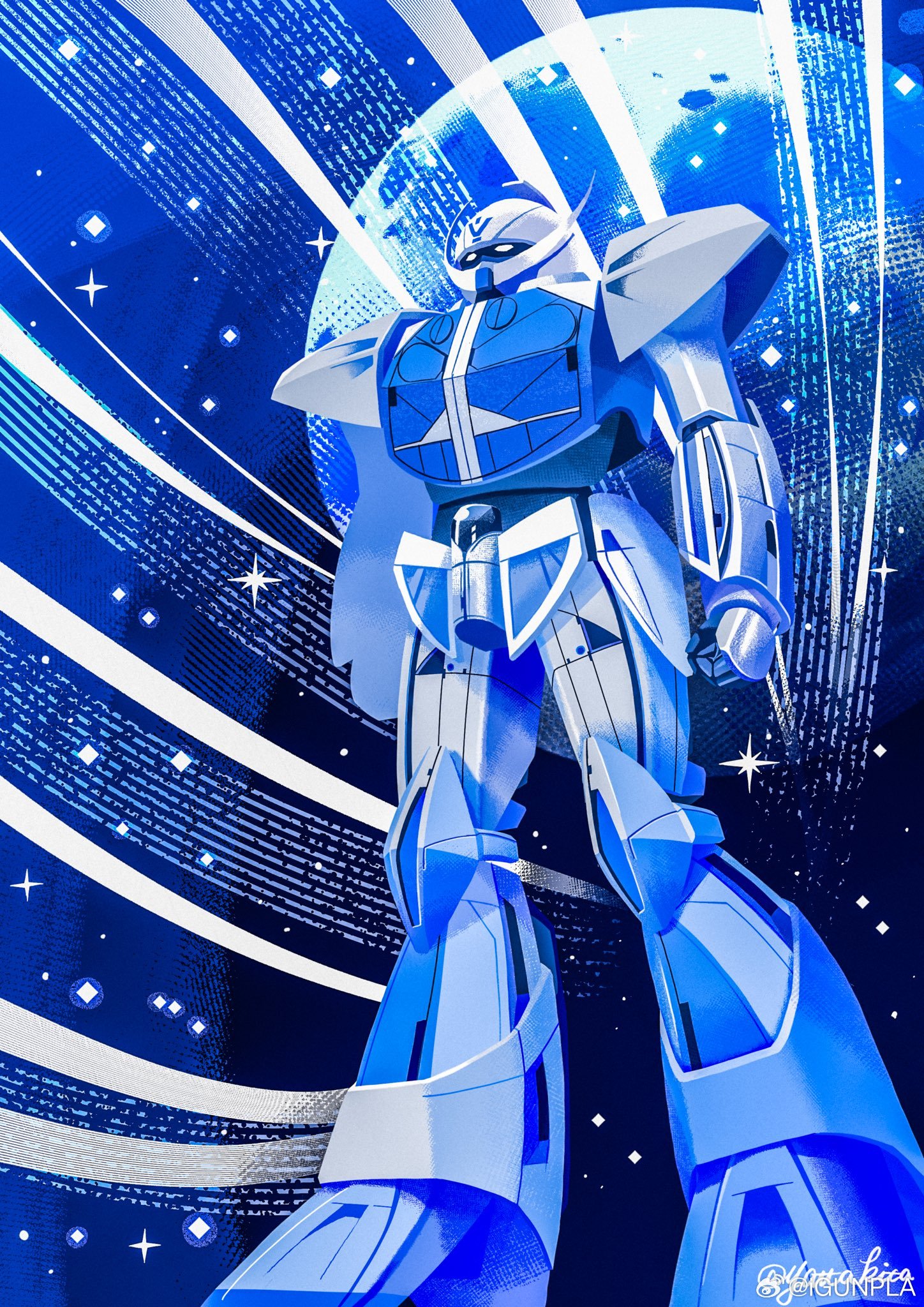 倒A高达（via 矢田喜多）高达