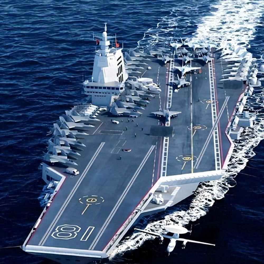 6月23日，台海上空一张模糊的F-16航拍照点燃了岛内舆论。解放军福建舰——中国
