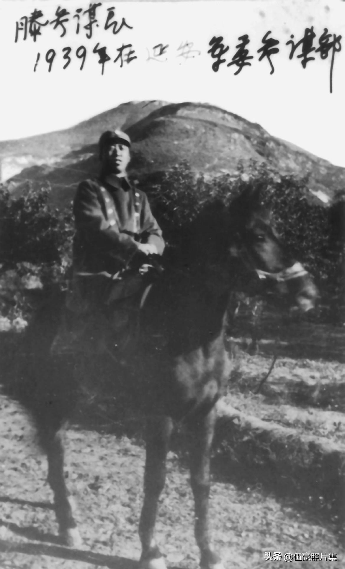 1939年1月，滕代远骑着贺龙部缴获日军送毛泽东骑乘，但毛泽东又转即将奔赴前线的