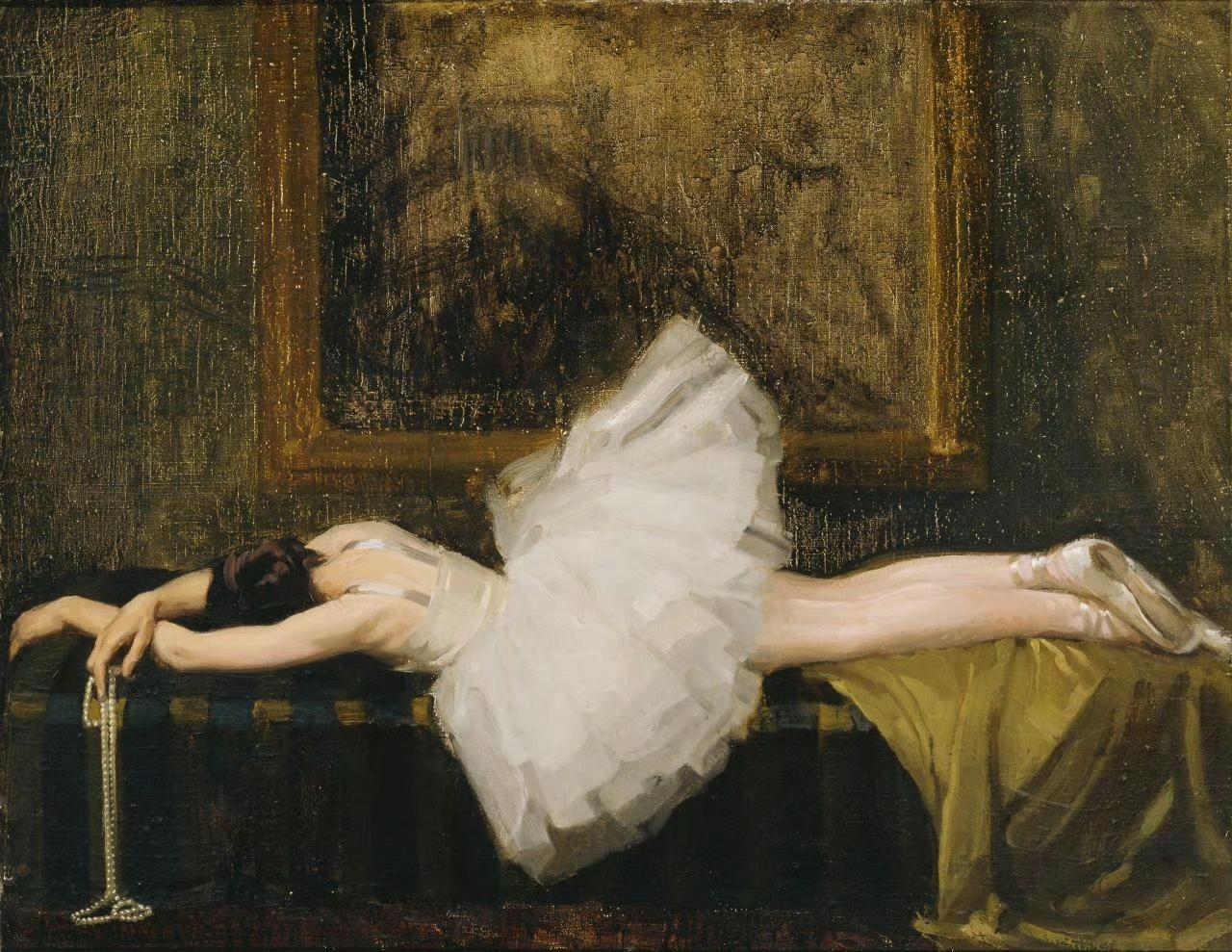 《Cui Bono》，1922年，71.0 × 91.0 cm，墨尔本维多利亚国