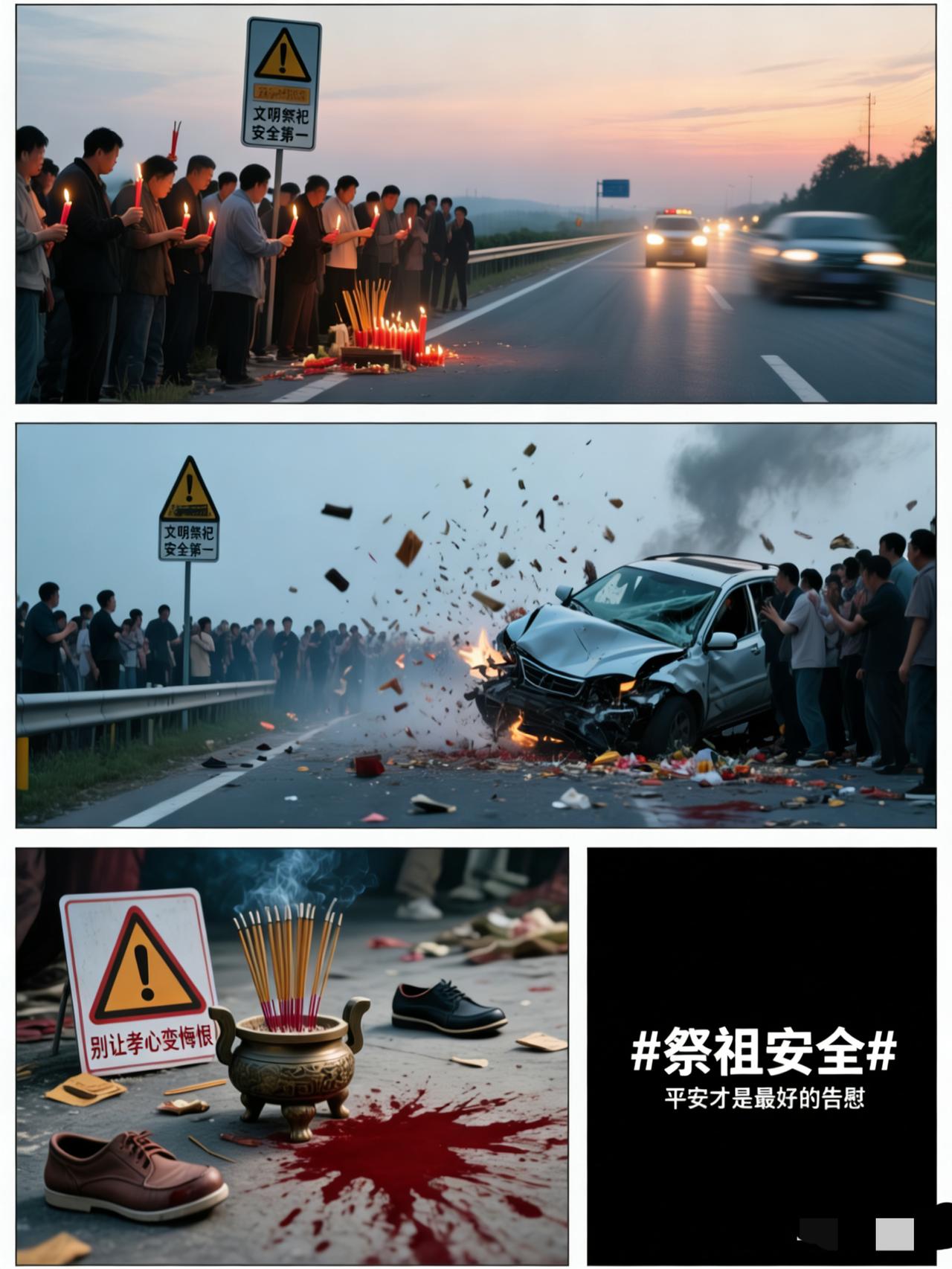 祭祖出事了！近20人路边祭拜，2死多伤，太痛心！

一个家族近20人，在路边祭祖