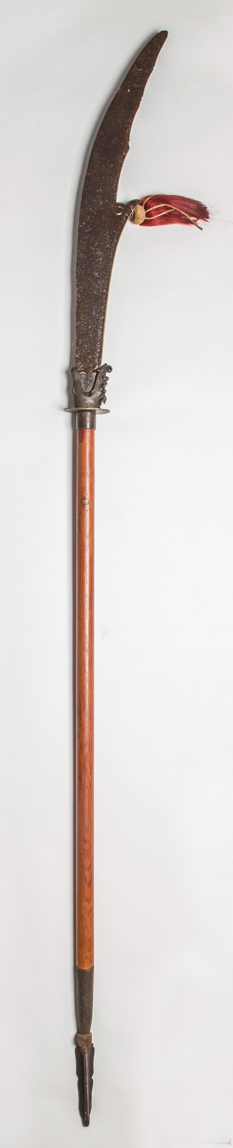    大明金背偃月刀      古时“金”与“铜”字很长时期通用。      较