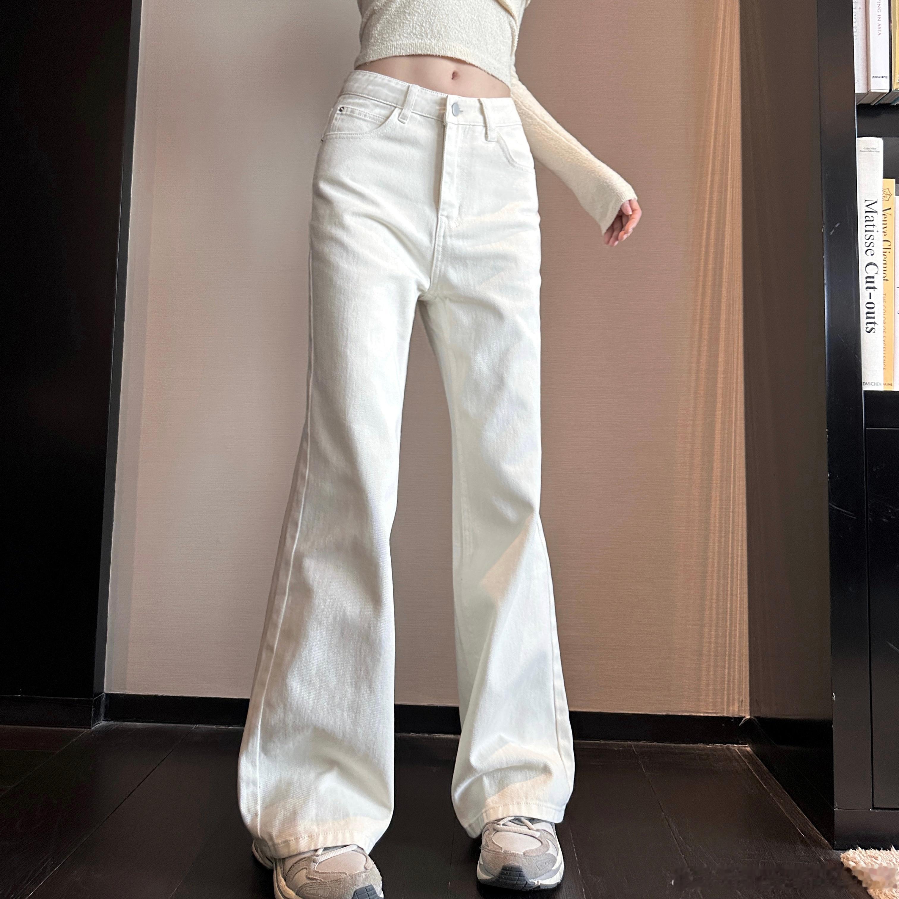 半永久白裤人手一条的极极极极简小白裤 穿什么都能搭 有了它其他类似款的都不需要啦