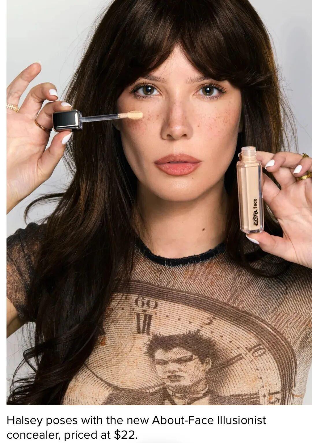 流行女歌手 Halsey 旗下的美妆品牌 ABOUT-FACE 今日正式发布新品
