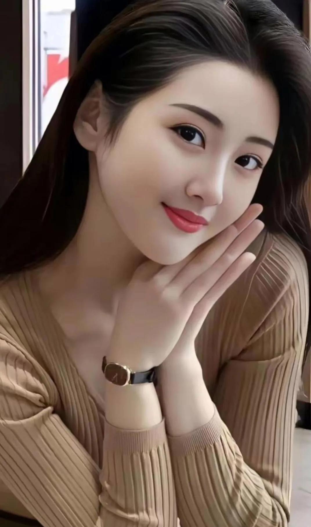 眉清目秀，明眸皓齿。