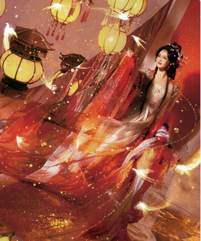 一组照片，两张面孔，浓妆是盛放花神，卸饰是清冷白月光，反差拉满却毫不违和。摄影师