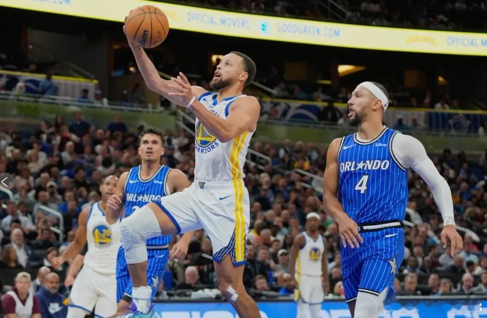 库里空砍纪录超哈登勇士113-121不敌魔术，库里出战34分钟，23投12中，拿