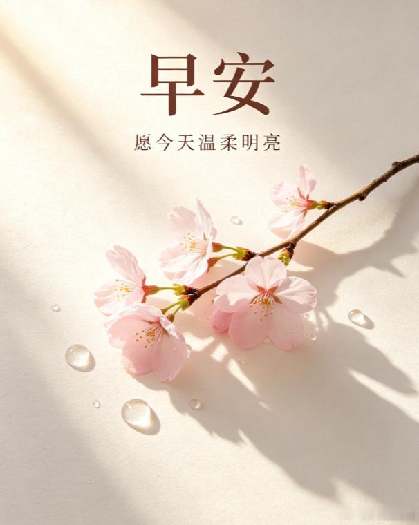 早安 早上好！愿你今天有个好心情！ 睁开眼睛，给你一个轻轻的祝福，愿它每分每秒都