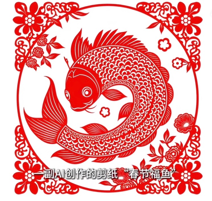 AI剪纸创作被非遗传承人认可 看到AI创作的剪纸得到大师的认可，感觉就像是古老智