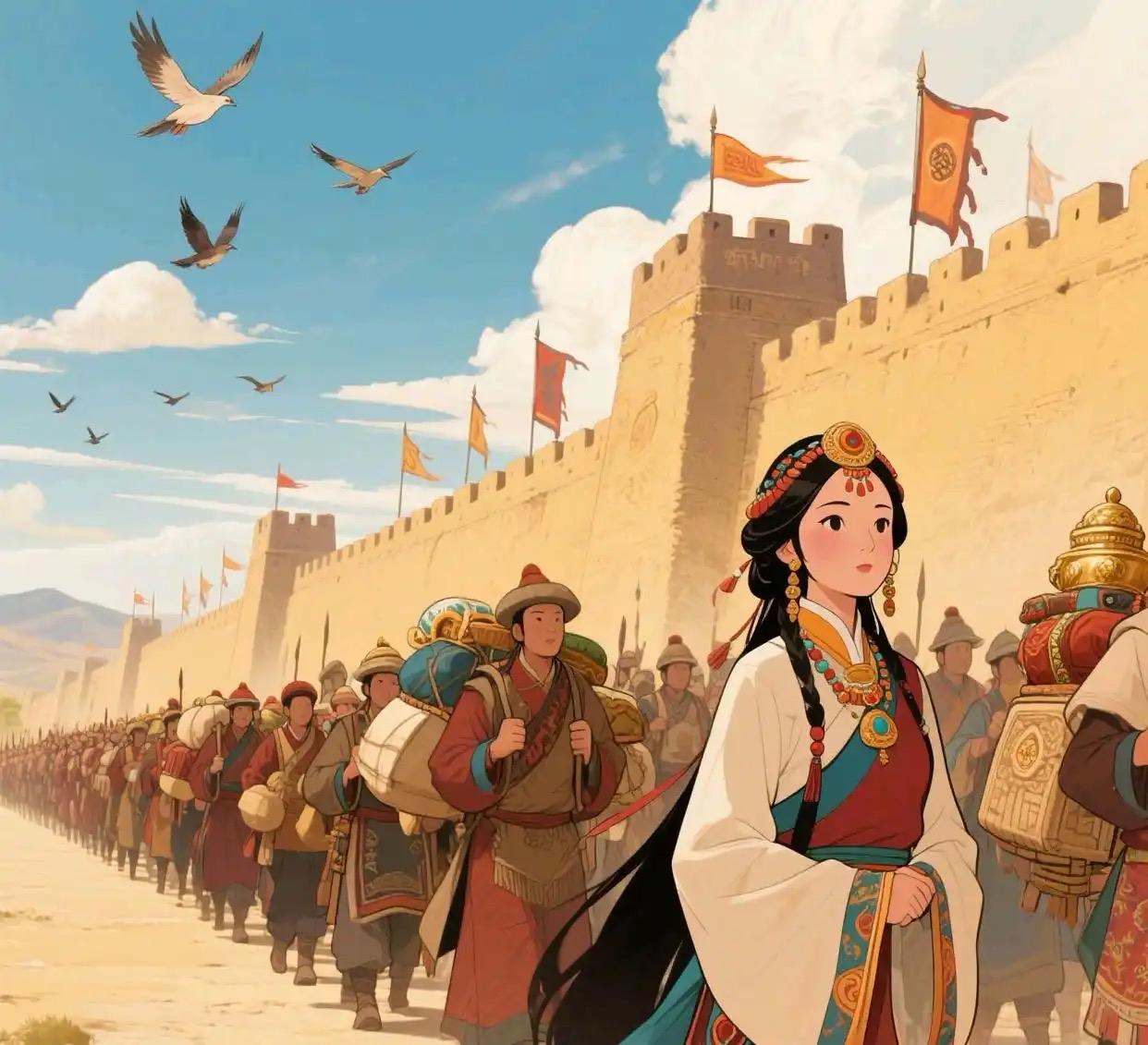 文成公主这段跨越千年的旅程，不仅是一段历史，更是一份永恒的精神遗产。她的青春虽已