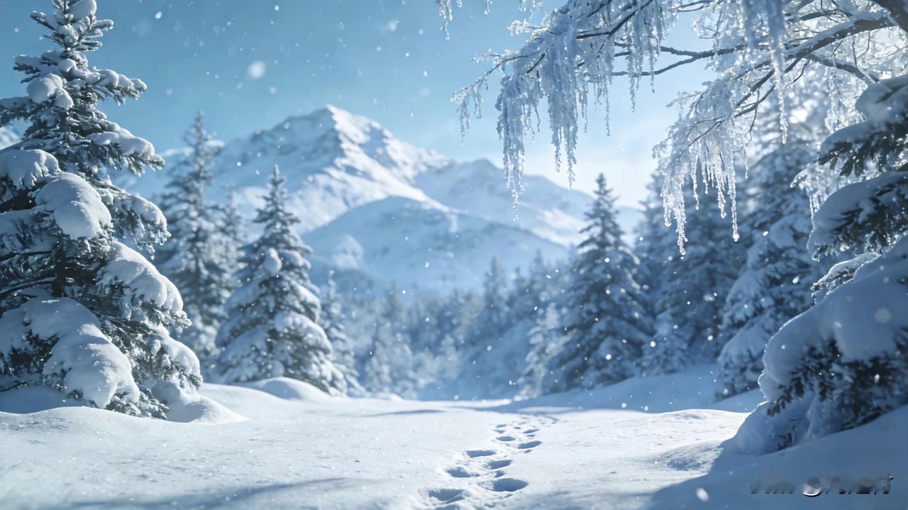 晒一张手机中最美的雪景照