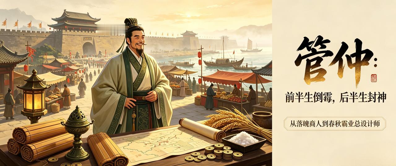 管仲：从“逃兵”到千古一相，看春秋第一CEO如何把烂牌打成王炸

管仲，名夷吾，