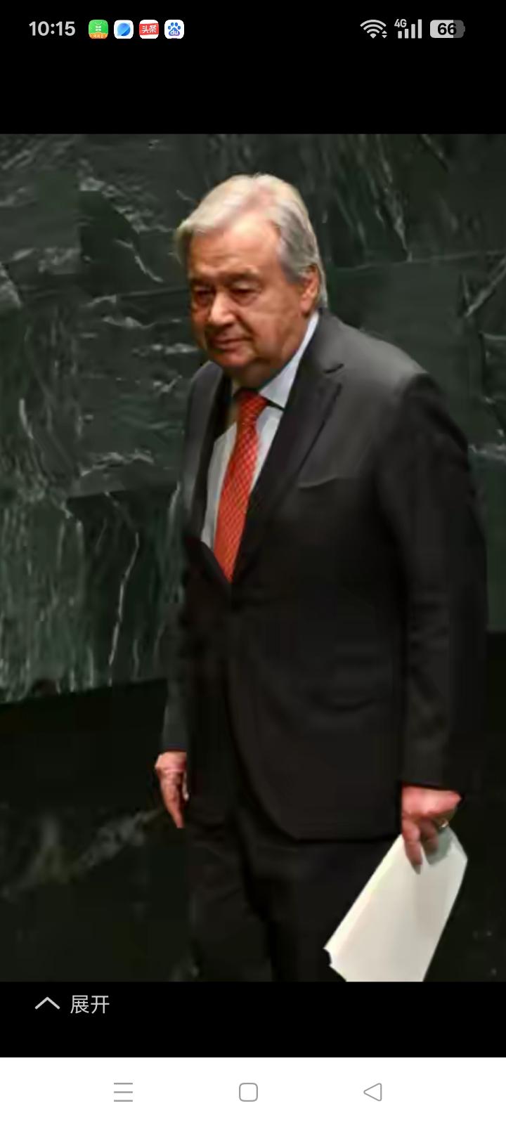 77岁的古特雷斯卸任联合国秘书长，挥挥手不带走一片云彩。
因为他什么也没有，联合