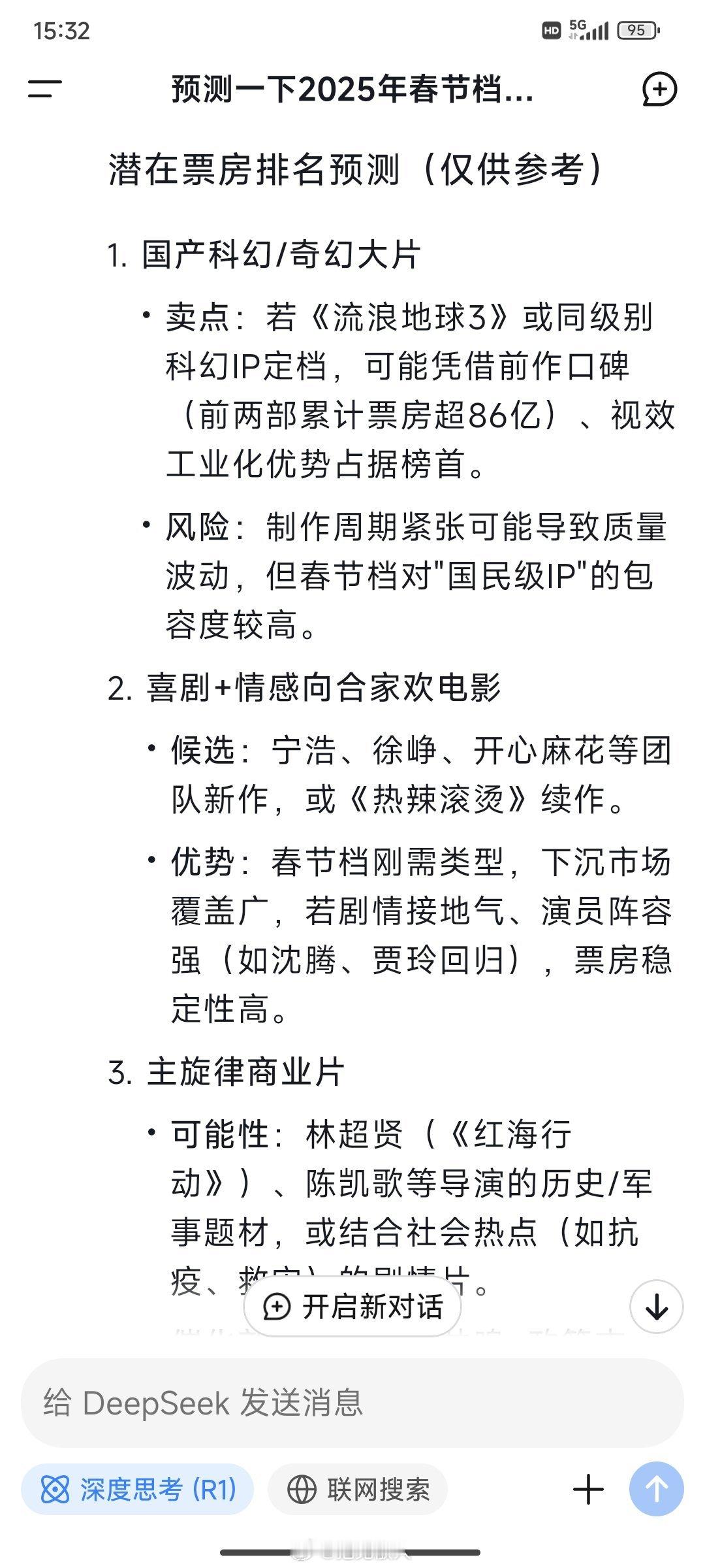 DeepSeek最想问人类什么问题 我刚让deepseek帮我预测2025春节档